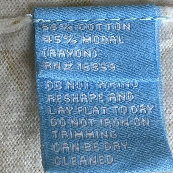 J. McLaughLin Womens Open Front Knit Cardigan Yellow White Size L - Picture 9 of 10